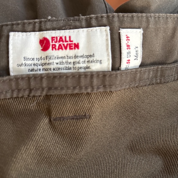 Men’s Fjallraven Abisko Shorts Dark Olive Size 38/39 - Picture 3 of 5